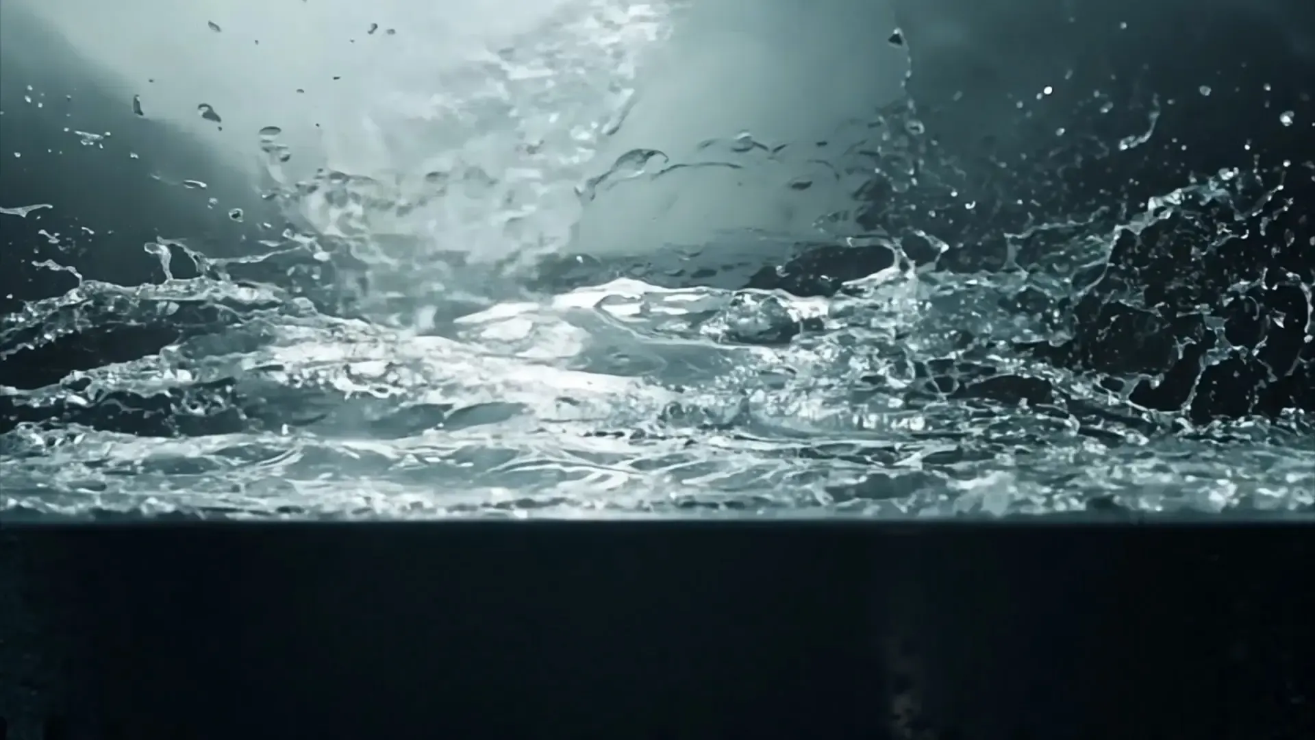 Cinematic Water Splash Title Animation Background